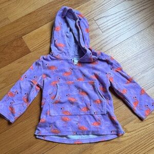 PB kids Purple Flamingo Terry pullover